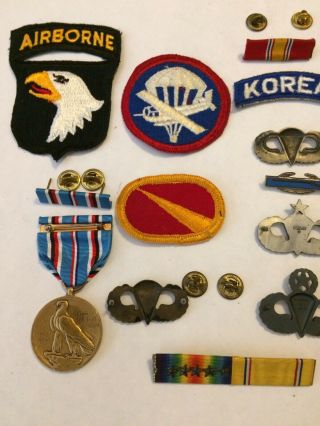 WW2 - Vietnam era Airborne Sterling wings patches 6