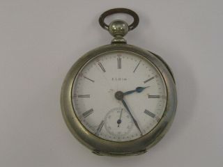 Vintage Elgin Pocket Watch Bw Raymond Key Wind / Key Set 18 Size 1820 57mm