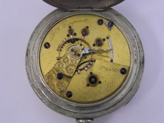Vintage Elgin Pocket Watch BW Raymond Key Wind / Key Set 18 Size 1820 57mm 5