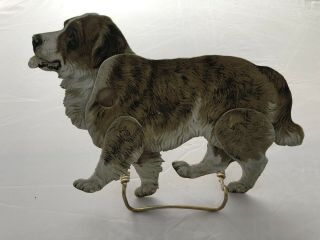Raphael Tuck & Sons Antique Jointed St.  Bernard Toy,  Rare Find Take A Look