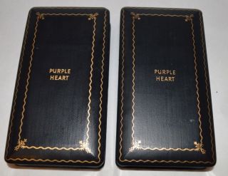 (2) WW2 US Purple Hearts & Cases 4