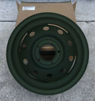 M416 M416a1 M416b1 1/4 Ton Trailer Rim Wheel Tire Jeep Mutt Nos 2530 - 00 - 150 - 7832