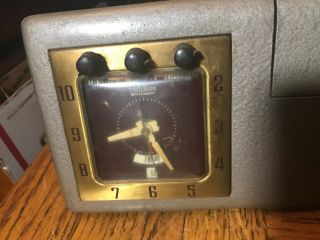 Rare Vintage Telechron Movement Clock With Day & Date,  Runs Good 4