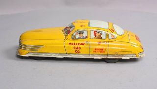 Marx Vintage Lithograph Tinplate Wind - Up Yellow Cab 19