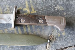 POLISH ARMY BAYONET PERKUN WARSZAWA WZ.  28,  M28 WITH SCABBARD, 4