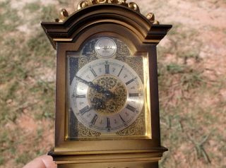 Vintage German Sheffield Desktop Mini Grandfather Clock Wind Up Salesman Sample?