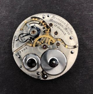 1905 Hamilton 16s 17j Antique Pocket Watch Movement 974/1 352502 Worcester,  Ma