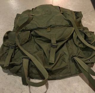 Vintage Us Military Army Nylon Backpack Large Combat Field Pack