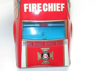 Rare ATC Asahi Japan Friction Tin Car Fire Chief Toronado Large 15/1/2 2