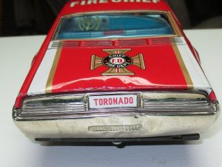 Rare ATC Asahi Japan Friction Tin Car Fire Chief Toronado Large 15/1/2 3