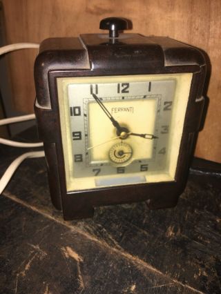 Vintage Ferranti Alarm Clock Does Not Work