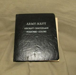 Wwii Us Army - Navy Aircraft Camouflage Standard Colors May1943 Sample Book No.  660