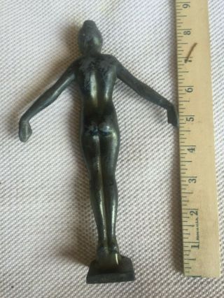 Nude Woman Figure From 1929 Frankart Chrome Art Deco Silhouette Lamp 4