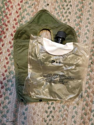 RARE early Vietnam 2 qt water bladder canteen 3