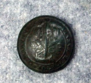 Antique Civil War Confederate South Carolina State Seal Coat Button