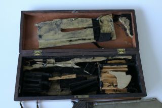 1860s Civil War Doctor Surgeon ' s Amputation Kit & Saw by Goulding & Co.  NY 11