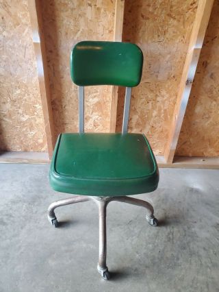 Vintage Harter Retro Industrial Era Adjustable Rolling Office/ Worker Chair
