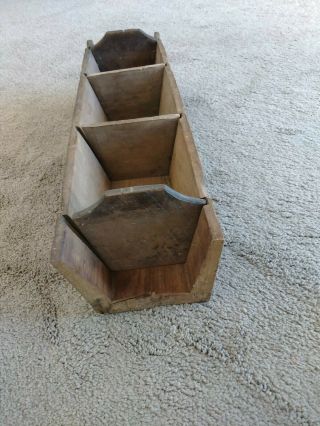 Primitive Antique Home Made Fitted Open Tool Box for Repair Adjustable Tote 2