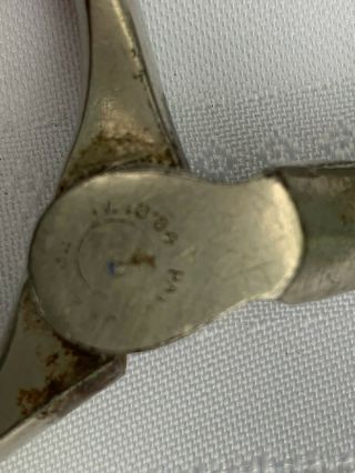 Antique Handcuffs 1882 - 1884 No Key Pat Nov 23 82 Nov 18 84 Marked T in a circle 4