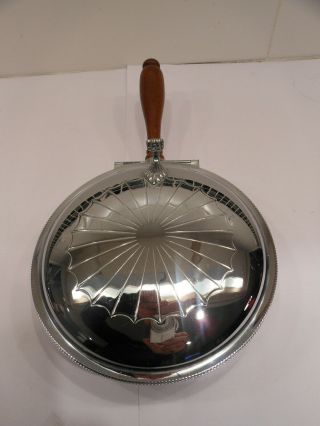 Farber Brothers Art Deco Chrome Silent Butler