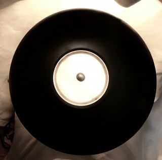 Vintage 18” Black Mid Century Atomic Flying Saucer UFO Retro Touch Desk Lamp 8