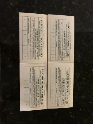 4 Stacks Of Vintage Cascade Drive - In Bonus Punch Cards