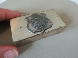 Antique Kronheim & Oldenbusch K O Co Silver Stamp Case Trinket Box Canada Us Old