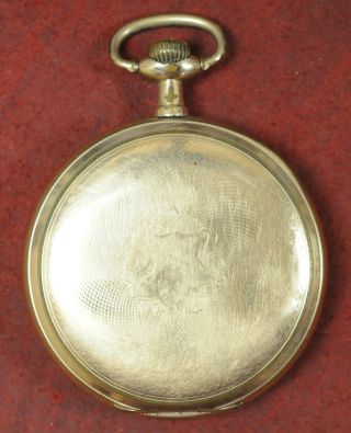 Vintage Chris Bernloeher Pocket watch,  size 12,  gold plated,  not running 2