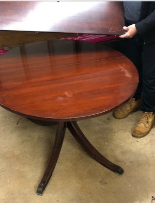 Vintage Duncan Phyfe Dining Room Table Oval Mahogany Staten Island Pick Up