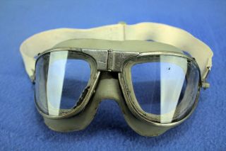 Rare WW2 USN MK IV Flighter Pilots Flight Goggles 3