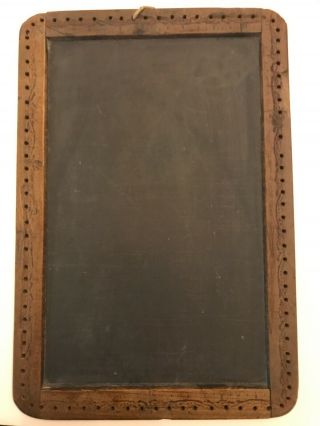 Antique Slate Chalk Board One Room School House Student Sized