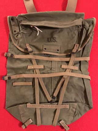 Ww2 Usmc Army Earliest Jungle Pack “goodcraft 1942” Nos Unissued