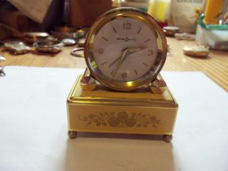 Vintage Reuge Music Box Alarm Clock
