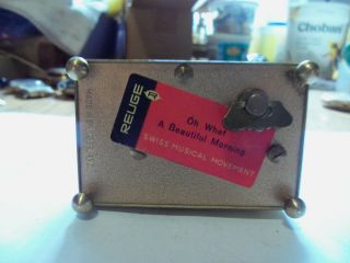 Vintage Reuge Music Box Alarm Clock 2