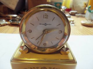 Vintage Reuge Music Box Alarm Clock 3