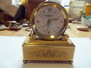 Vintage Reuge Music Box Alarm Clock 5