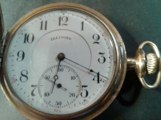 Antique Illinois Watch Co 19 Jewel Pocket Watch Dates To 1921
