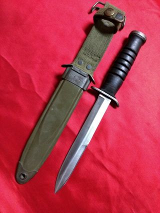 Wwii Us M3 Trench Fighting Knife & M8 Scabbard Case
