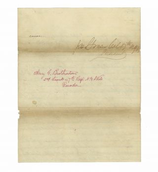 1862 Civil War Investigation of Col.  John H.  Gould,  3rd Rhode Island Heavy Art. 4