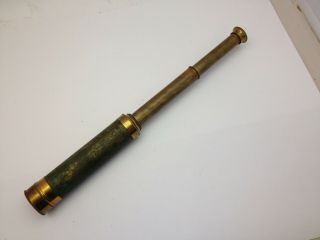 Vintage Brass nautical ships maritime Collapsible Telescope 4