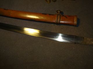 Japanese WWll Army officer ' s sword in mountings,  