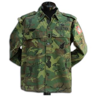 Wartime Arvn Ranger Camouflage Uniform Top,  Us Advisor Badged