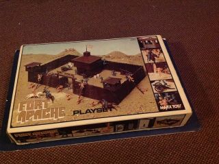 Very Rare Version Vintage Marx Fort Apache Play Set 3681a With Box