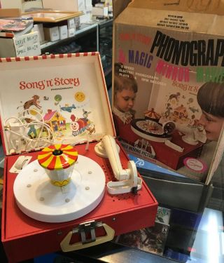 Song N Story Phonograph And Magic Mirror Movies Red Raven