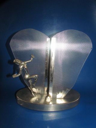 Vintage Era Karl Hagenauer Bronze Sculpture Lamp Table