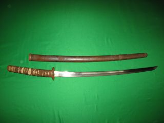 Japanese Ww2 Army Sword Signed Tang For Restoration