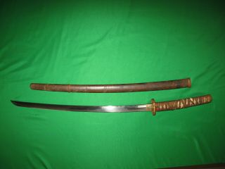 Japanese WW2 Army Sword Signed Tang for Restoration 2