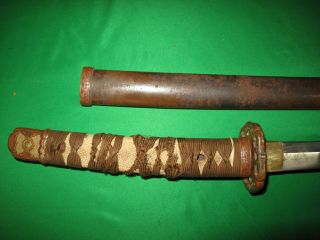 Japanese WW2 Army Sword Signed Tang for Restoration 4