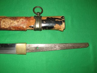 Japanese WW2 Sword Signed Tang for Restoration 8