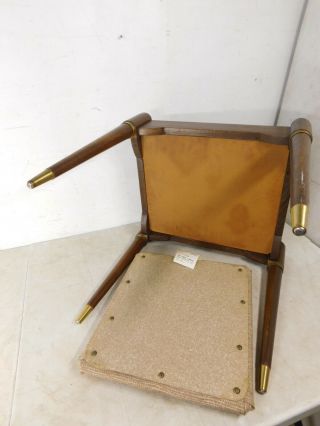 Mid Century Modern Singer Sewing Machine Storage Stool Bench 8